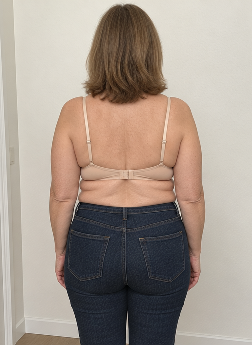 Avant : avec un soutien-gorge classique